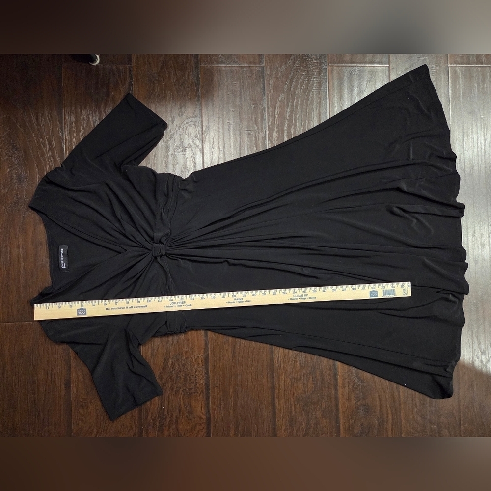 Jones New York Black Knot-Front Midi Dress - Picture 11 of 11